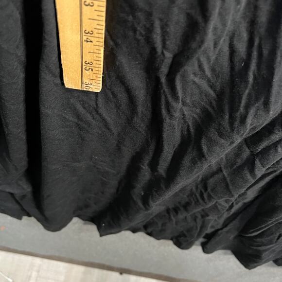 Belle Beach by Kim Gravel Petite Slub Knit Cover Up Black Petite M - Picture 9 of 15